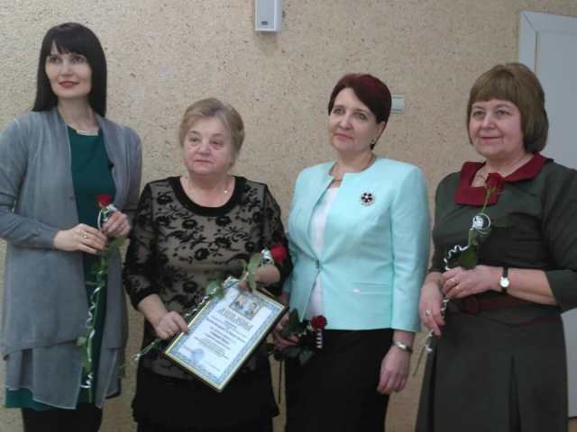 Зліва направо доц. Свистун Н.О., проф. Панцьо С.Є., доц. Бабій І.М., проф. Вільчинська Т.П.